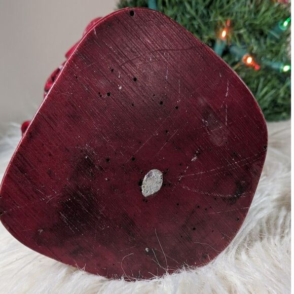 bohemian buddha statue 8 1/2 inch tall red resin - Picture 6 of 11